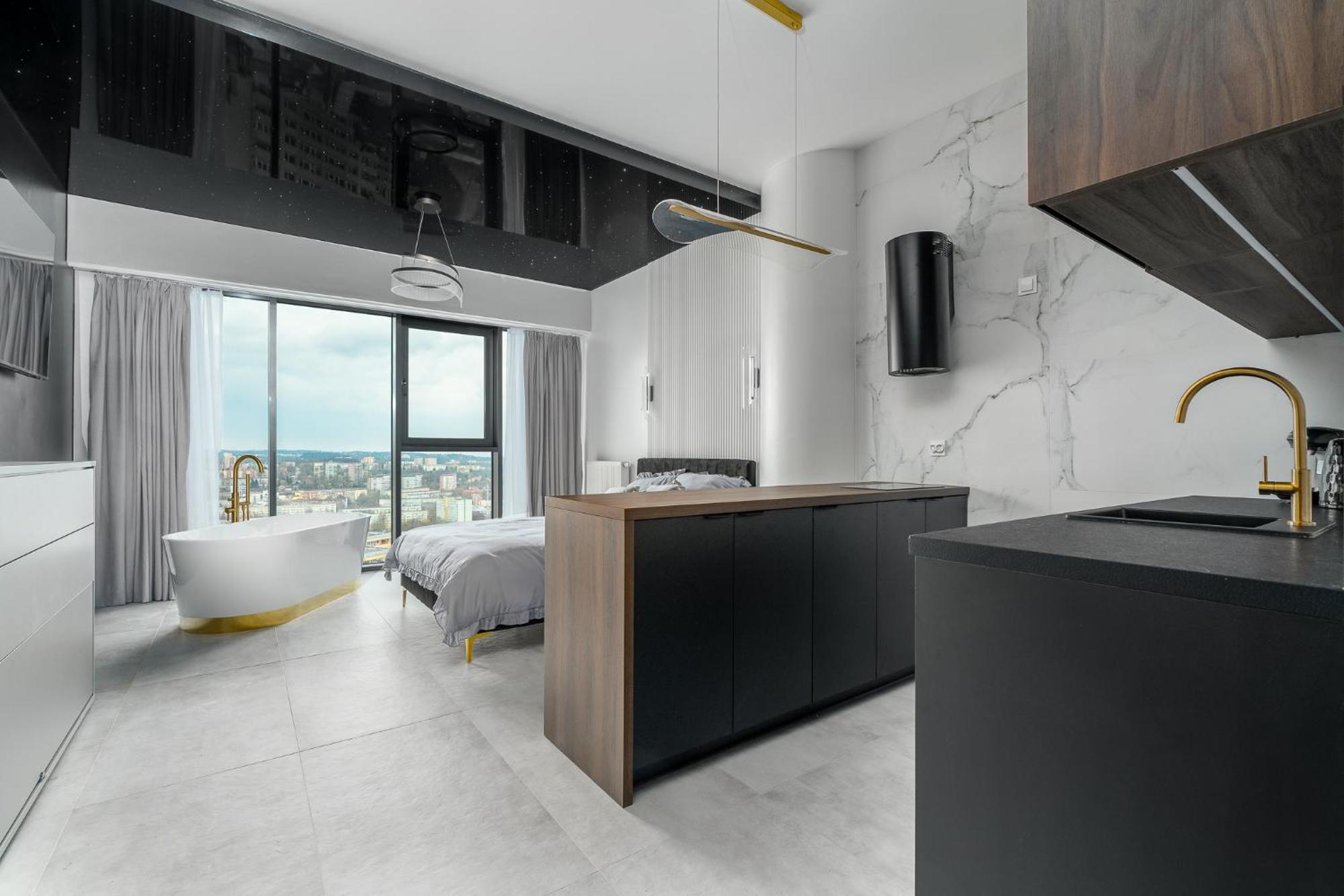 Apartment Hanza Tower Sky Lux 17th Floor Szczecin